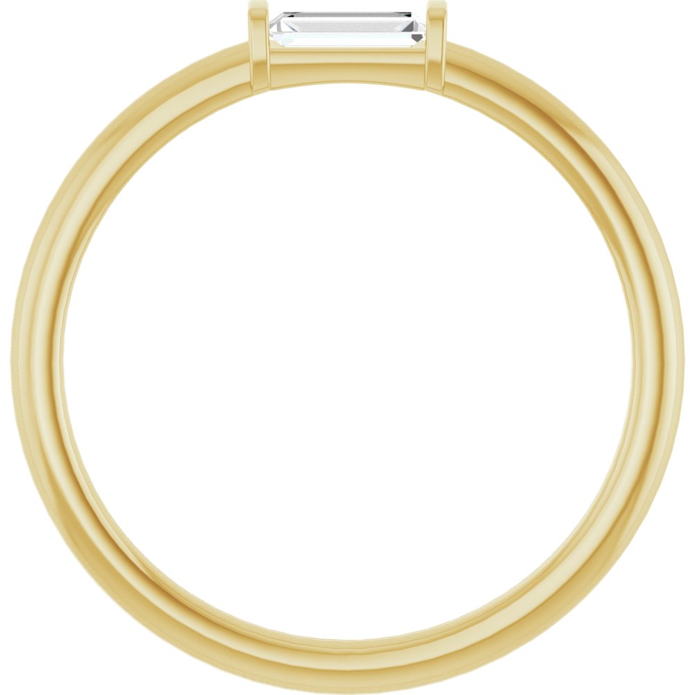 14K Yellow Gold 1/6 CTW Natural Diamond Stackable Ring