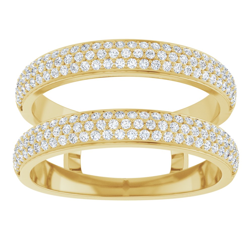 14K Yellow Gold 1/2 CTW Natural Diamond Ring Guard