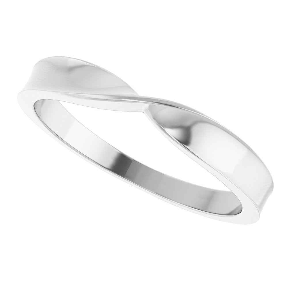 Sterling Silver 3 mm Stackable Twisted Ring