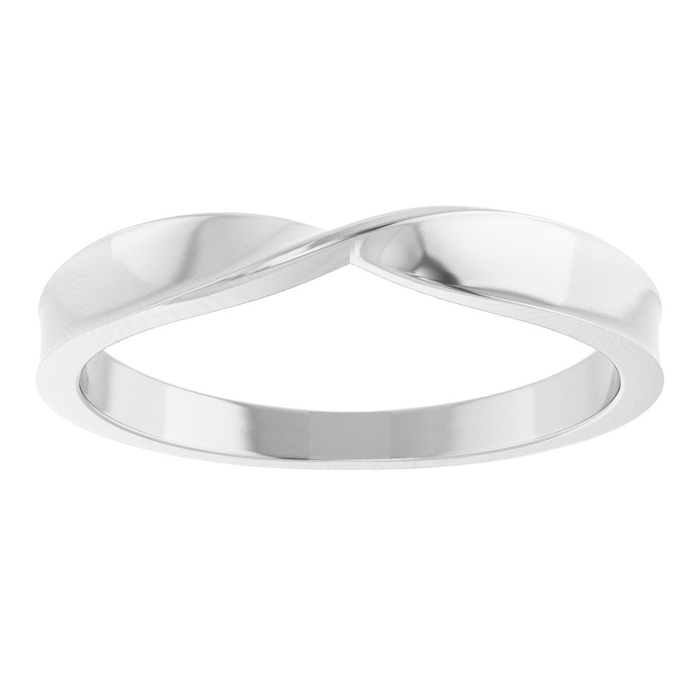 Sterling Silver 3 mm Stackable Twisted Ring