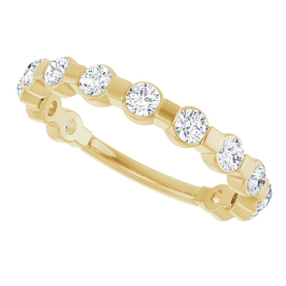 14K Yellow Gold 3/4 CTW Natural Diamond Anniversary Band