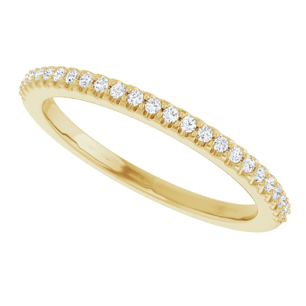 14K Yellow Gold 1/8 CTW Natural Diamond Anniversary Band