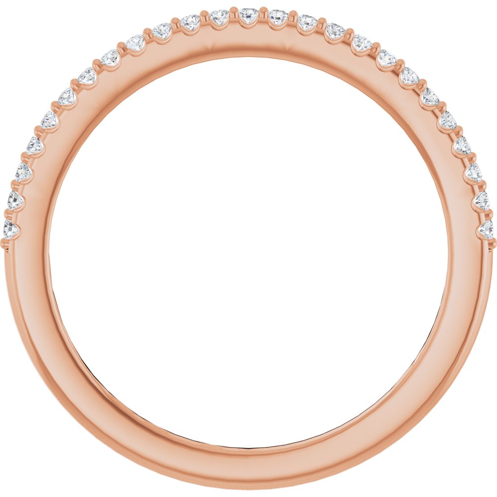 14K Rose Gold 1/6 CTW Lab-Grown Diamond Anniversary Band