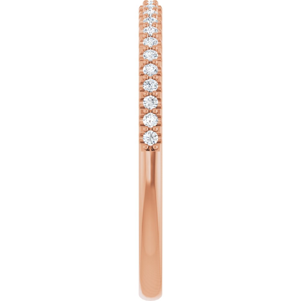 14K Rose Gold 1/6 CTW Lab-Grown Diamond Anniversary Band