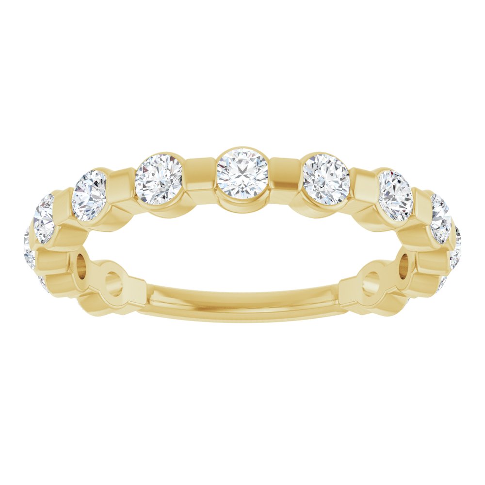 14K Yellow Gold 3/4 CTW Natural Diamond Anniversary Band