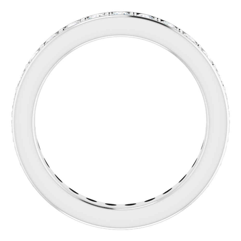 Platinum 9/10 CTW Natural Diamond Eternity Band