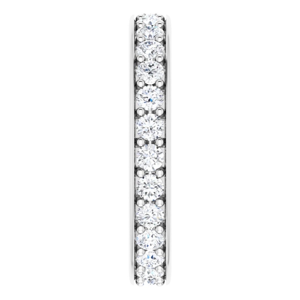 14K White 7/8 CTW Lab-Grown Diamond Eternity Band