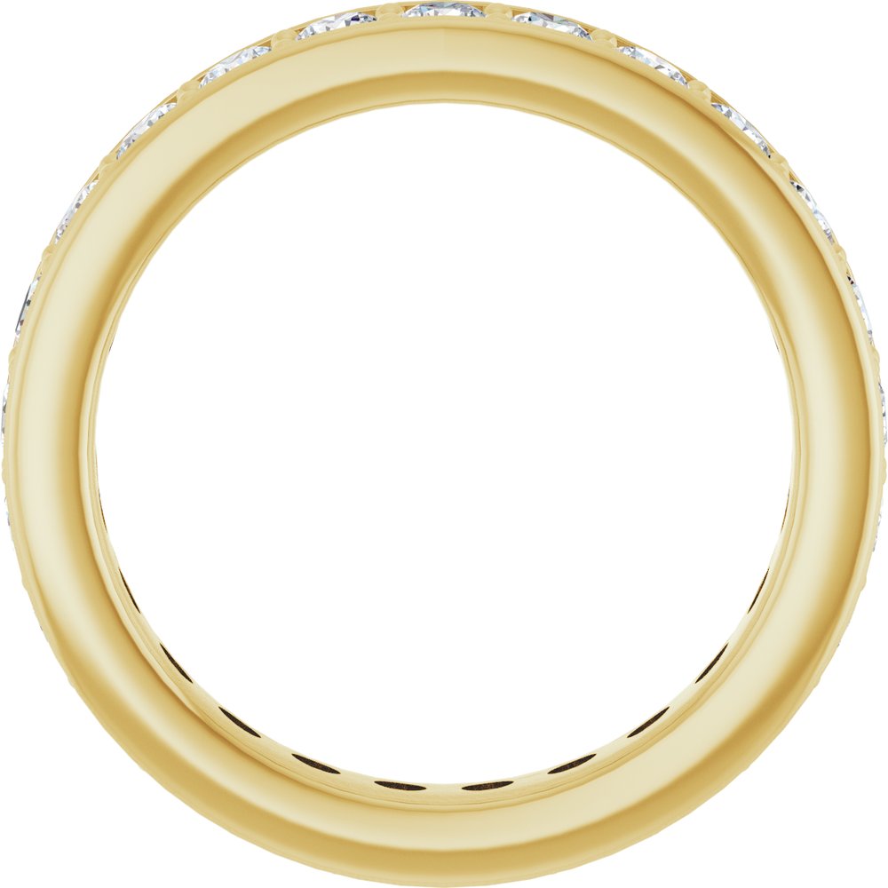 14K Yellow 1 3/8 CTW Lab-Grown Diamond Eternity Band