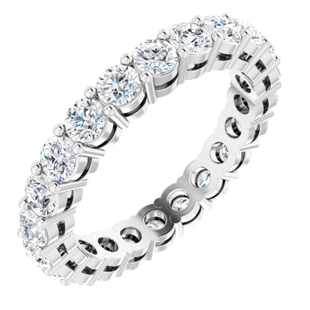 14K White Gold 1 3/4 CTW Lab-Grown Diamond Eternity Band Size 5.5