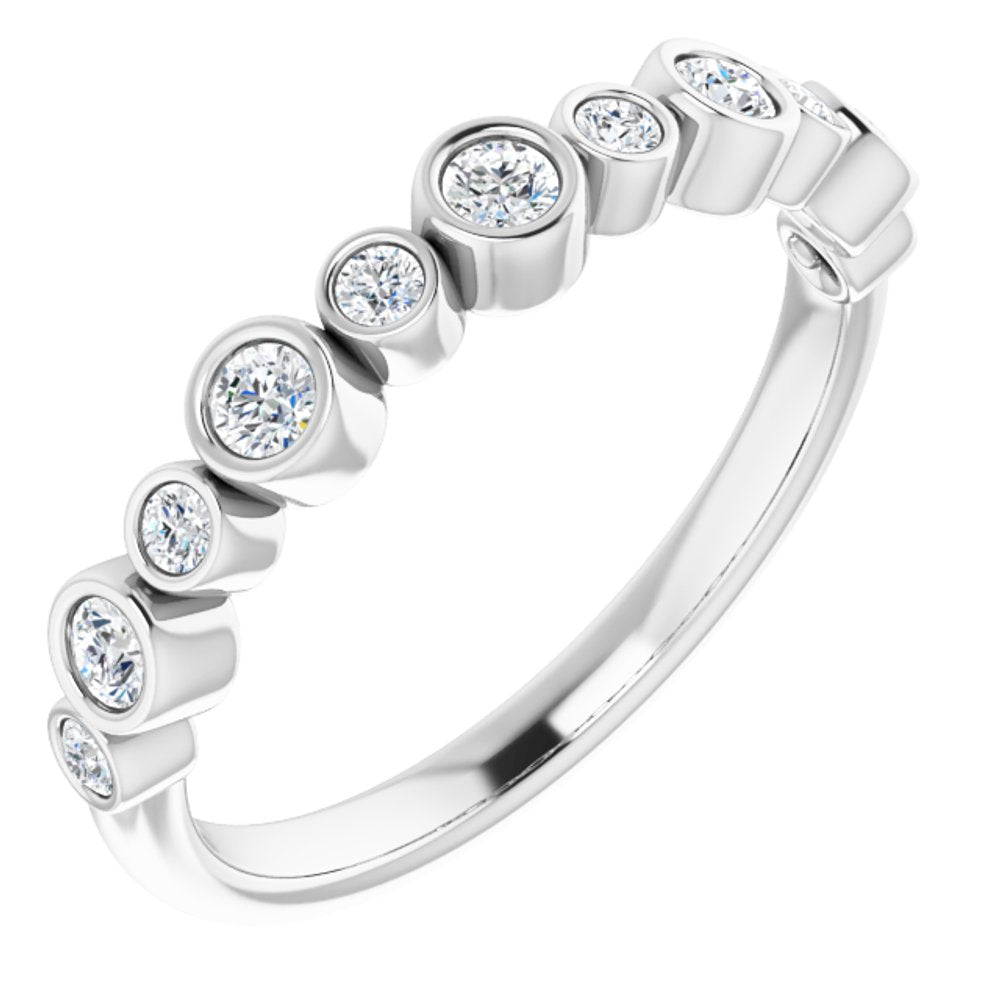 14K White Gold 1/3 CTW Natural Diamond Ring