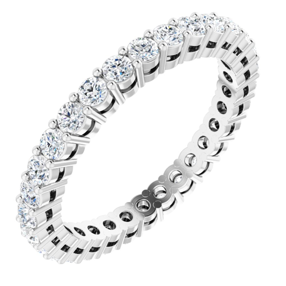 14K White Gold 9/10 CTW Lab-Grown Diamond Eternity Band