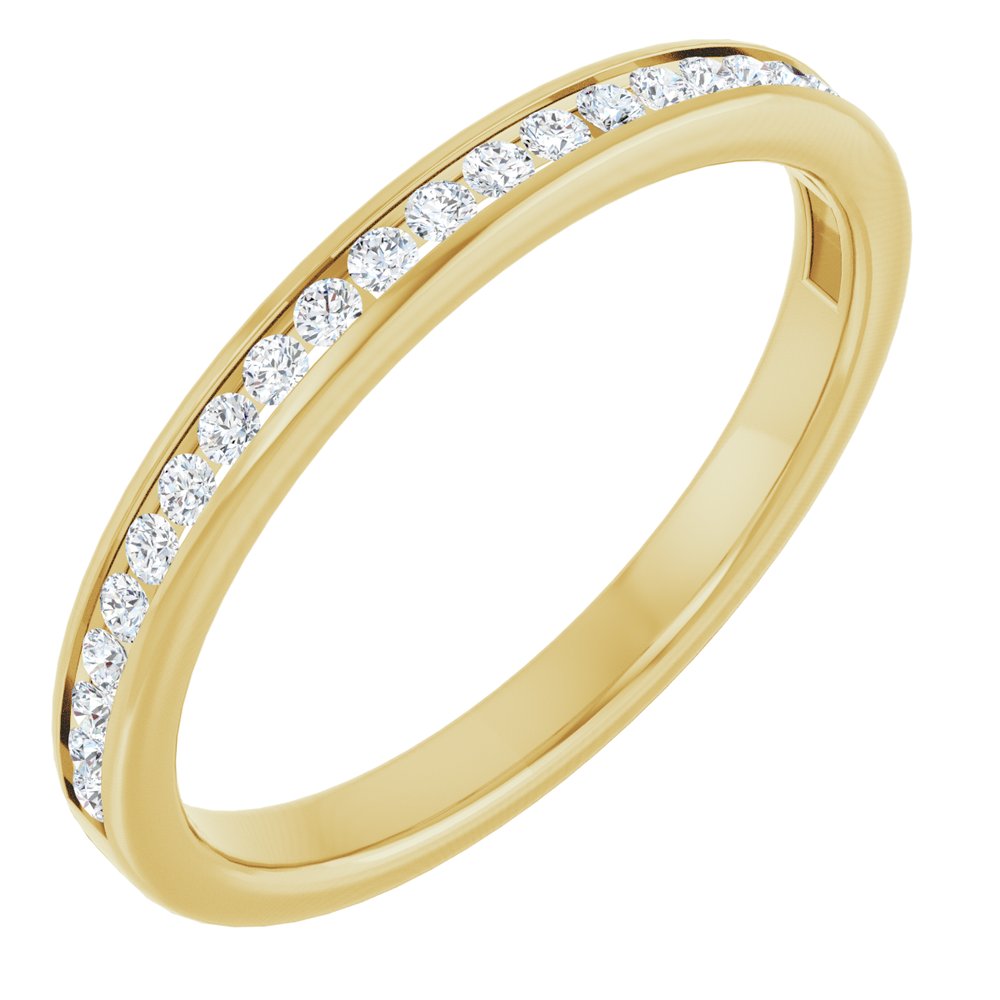 14K Yellow Gold 1/5 CTW Natural Diamond Anniversary Band