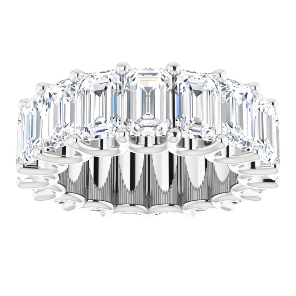 14K White Gold 11 CTW Lab-Grown Diamond Eternity Band