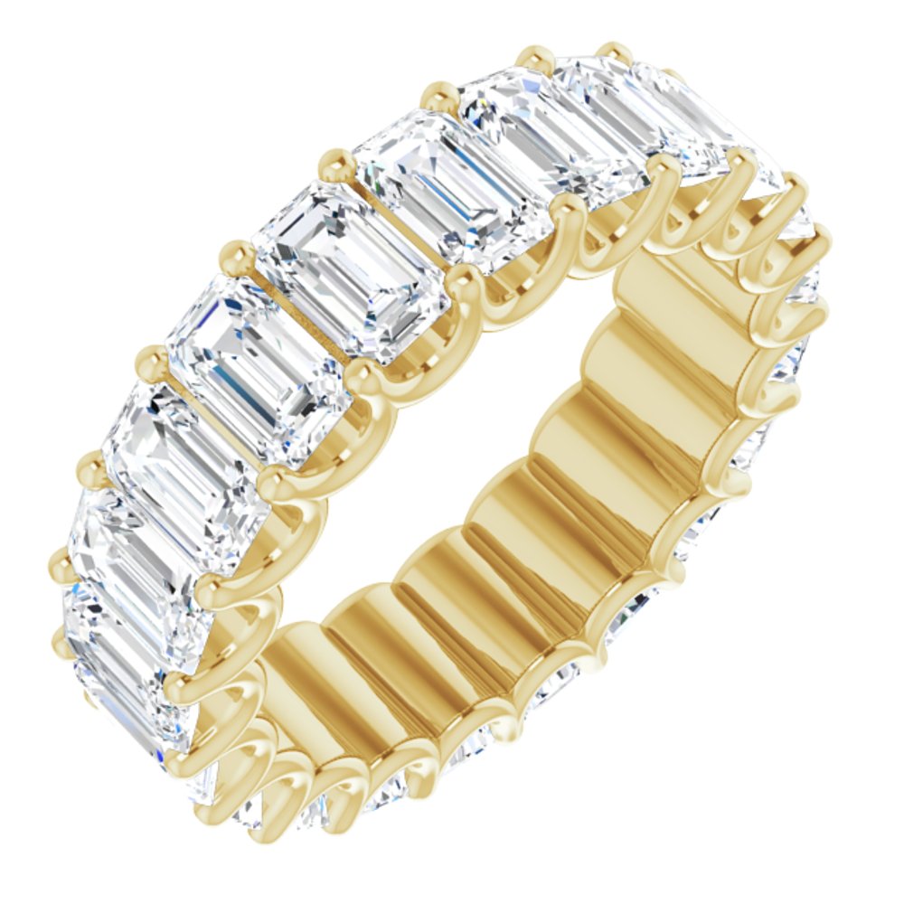 14K Yellow Gold 6 1/2 CTW Lab-Grown Diamond Eternity Band