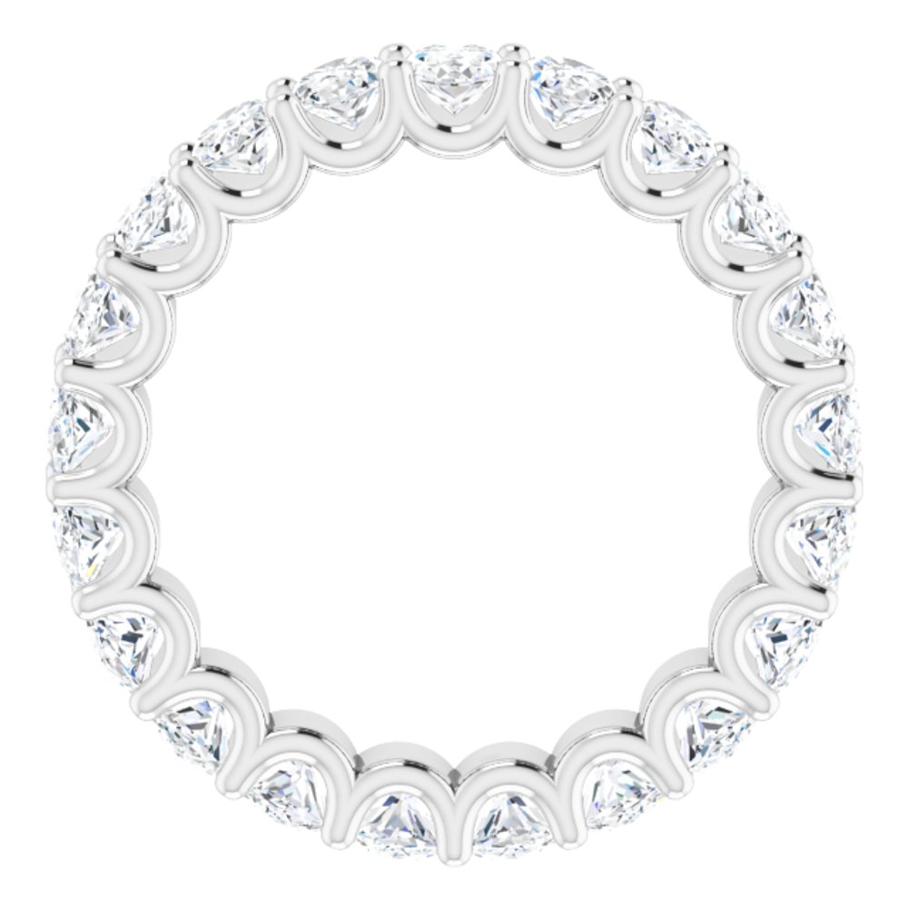 14K White Gold 4 CTW Lab-Grown Diamond Eternity Band