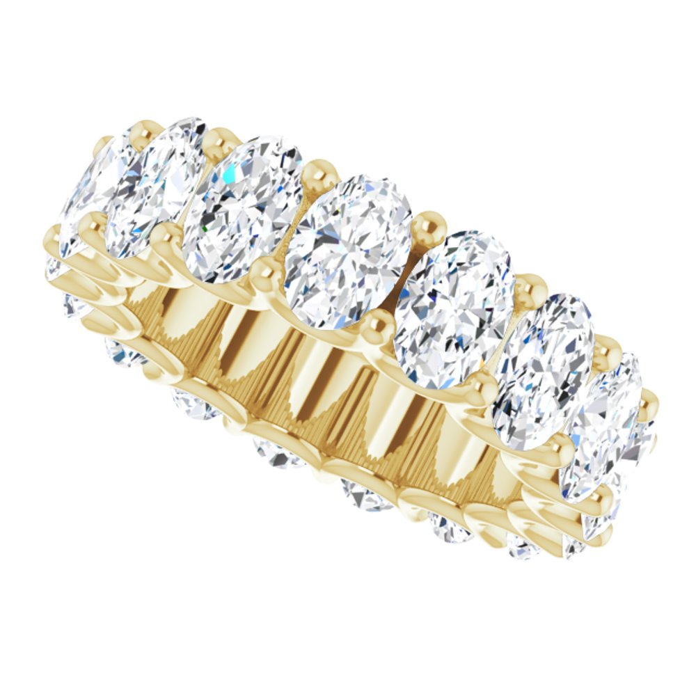 14K Yellow Gold 6 3/4 CTW Lab-Grown Diamond Eternity Band