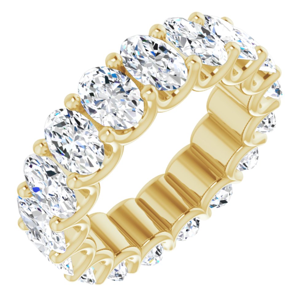14K Yellow Gold 6 3/4 CTW Lab-Grown Diamond Eternity Band