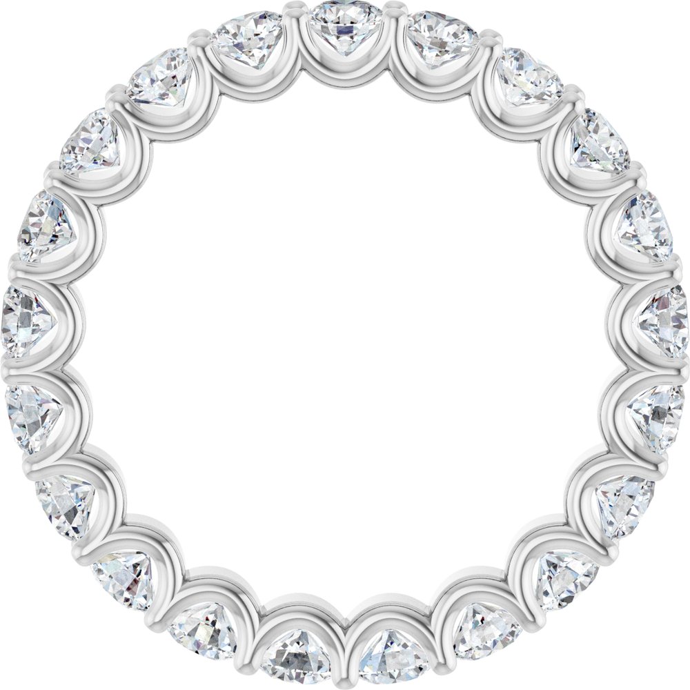 14K White Gold 1 7/8 CTW Lab-Grown Diamond Eternity Band Size 6