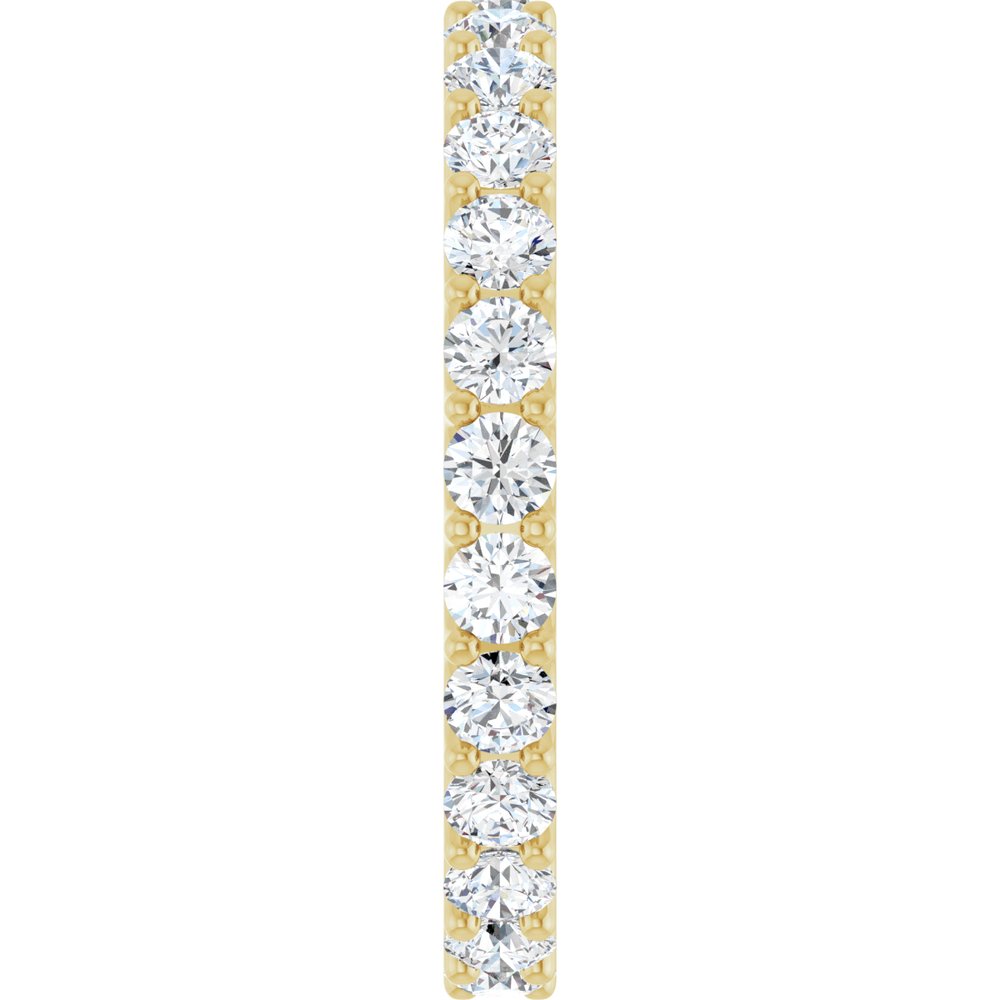 14K Yellow Gold 1 1/2 CTW Natural Diamond Eternity Band Size 7