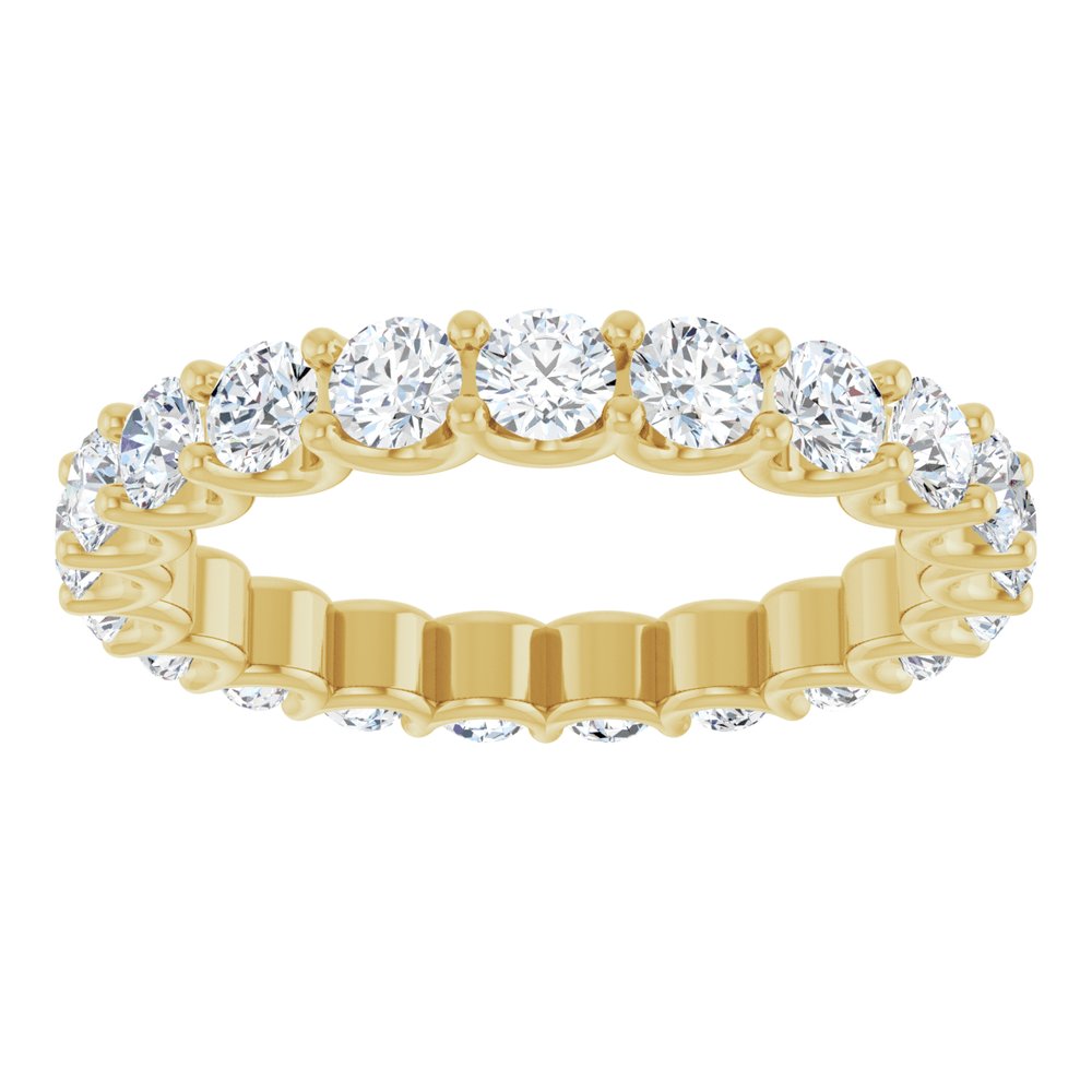 14K Yellow Gold 1 7/8 CTW Natural Diamond Eternity Band Size 7