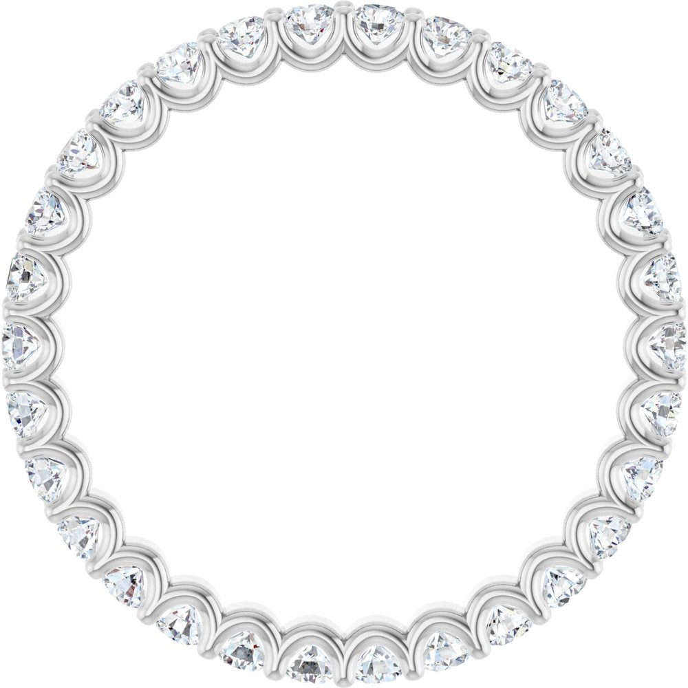 Platinum 9/10 CTW Natural Diamond Eternity Band Size 7