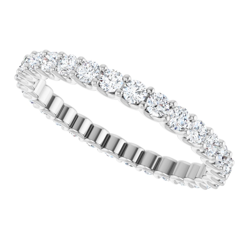 Platinum 9/10 CTW Natural Diamond Eternity Band Size 7