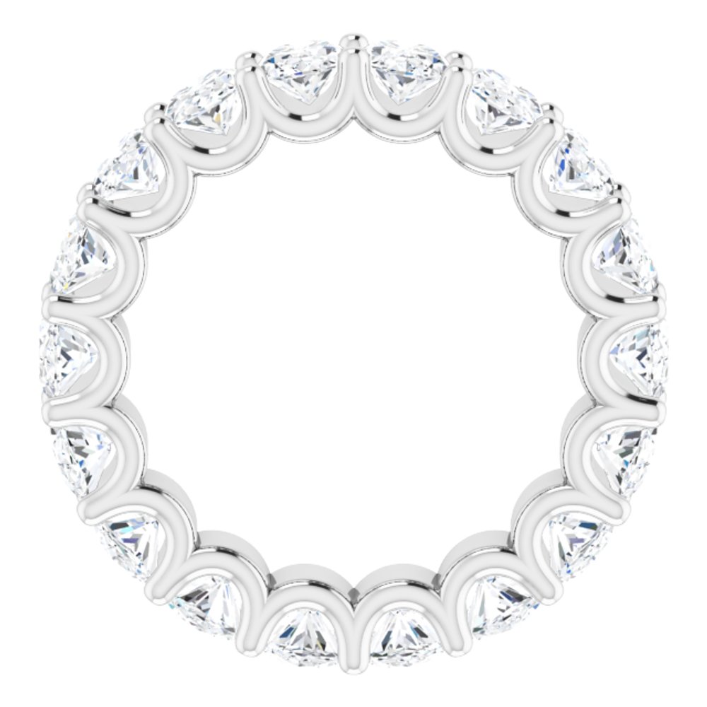 14K White Gold 6 5/8 CTW Lab-Grown Diamond Eternity Band