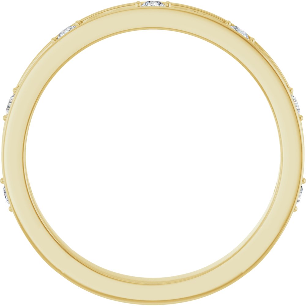 14K Yellow 1/8 CTW Natural Diamond Anniversary Band