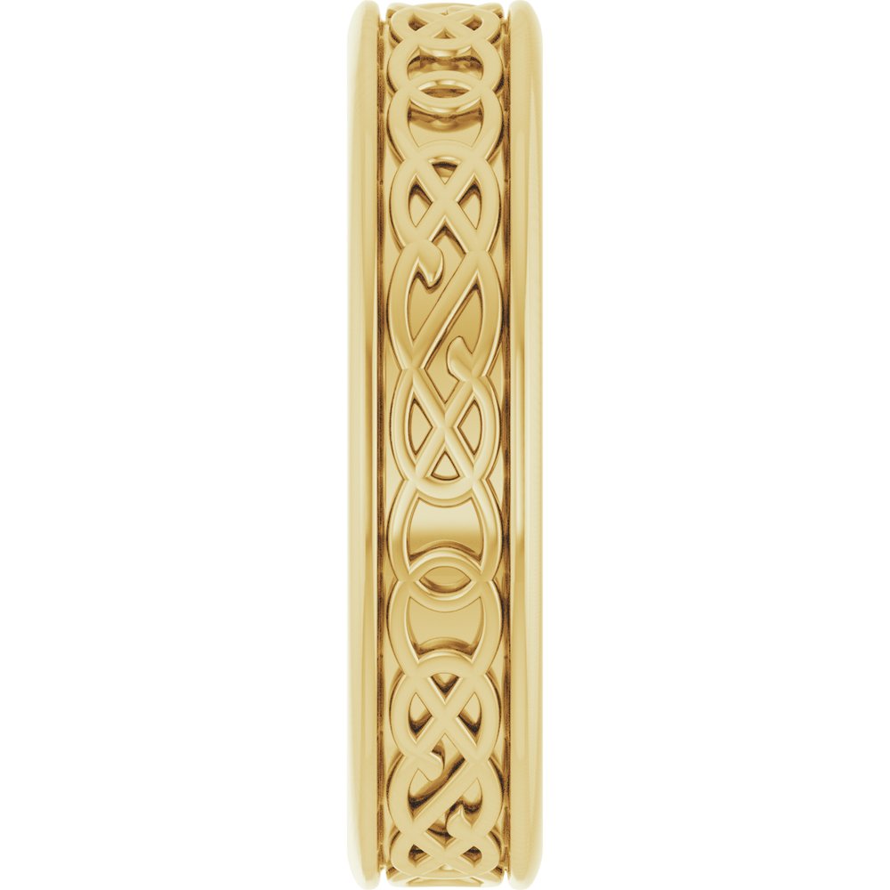 10K Yellow 7 mm Celtic-Inspired Band Size 9.5