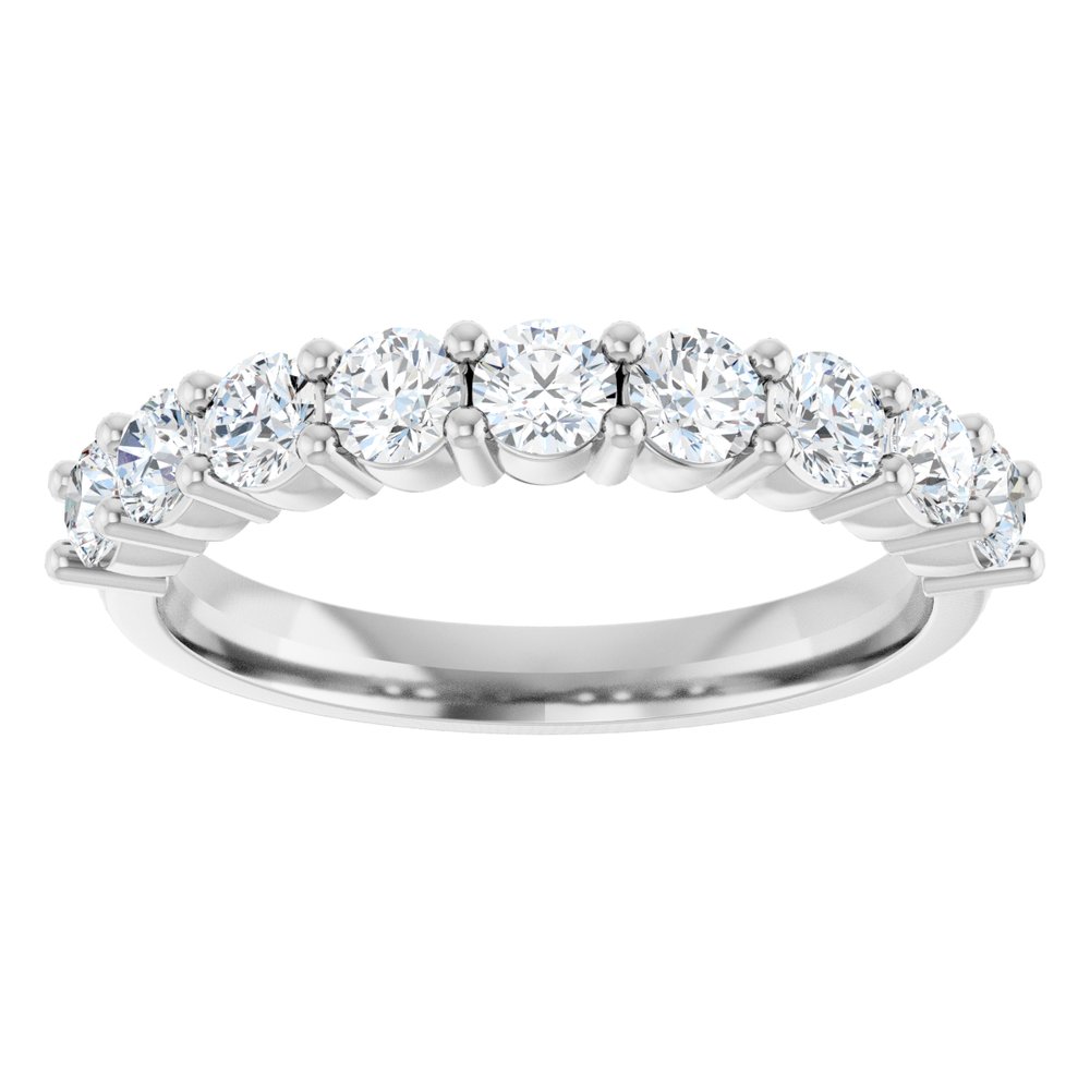 14K White Gold 3/4 CTW Natural Diamond Anniversary Band