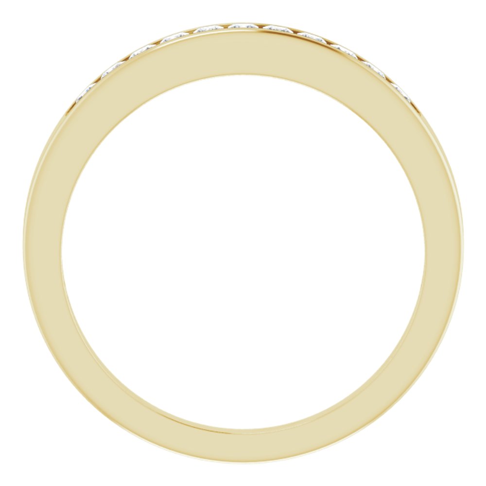 14K Yellow 1/4 CTW Natural Diamond Anniversary Band Size 6