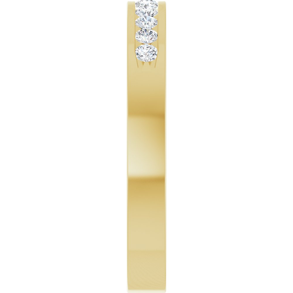 14K Yellow Gold 1/4 CTW Natural Diamond Anniversary Band Size 7