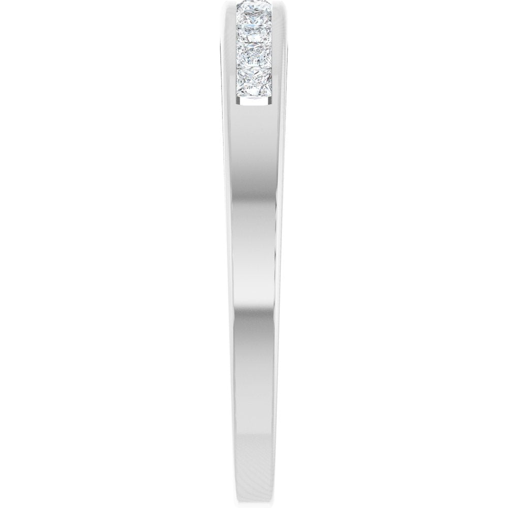 Platinum 1/4 CTW Natural Diamond Anniversary Band Size 7