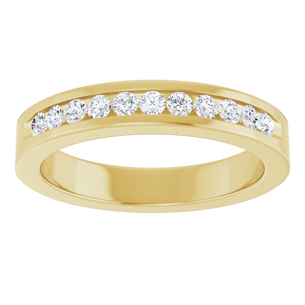 14K Yellow Gold 1/3 CTW Natural Diamond Anniversary Band Size 5
