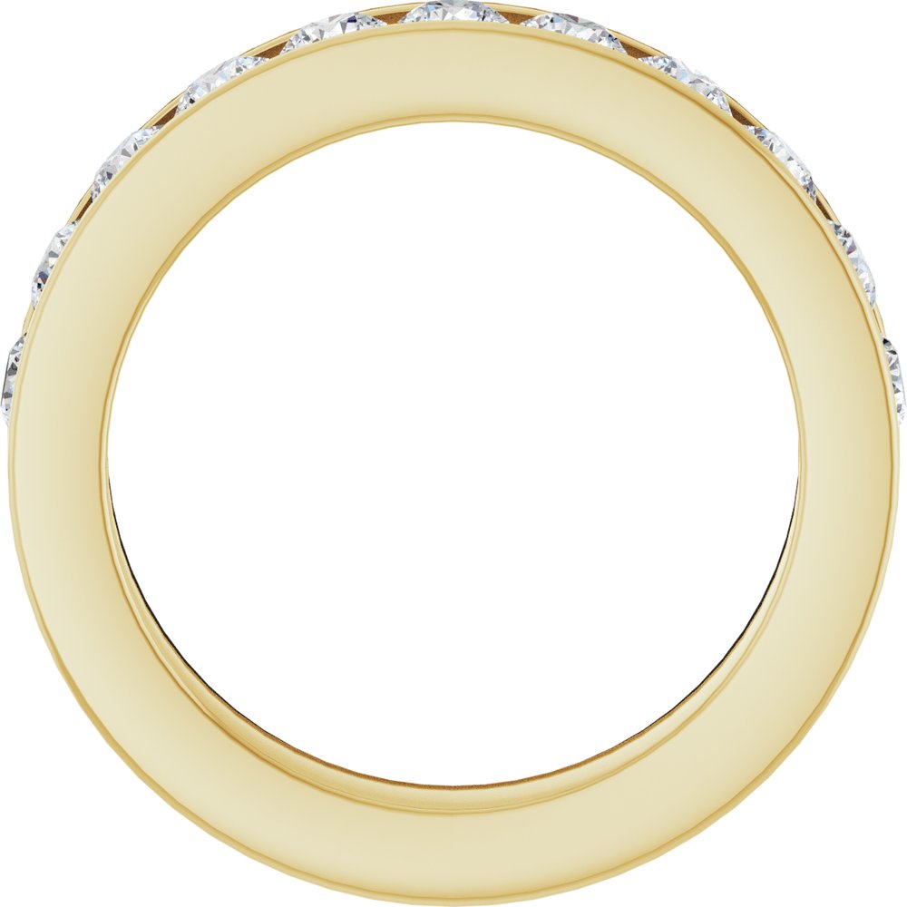 14K Yellow Gold 1 CTW Natural Diamond Anniversary Band Size 8