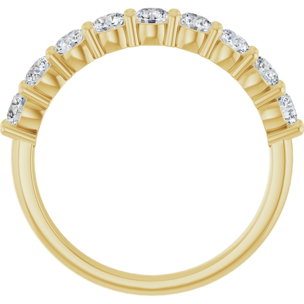 14K Yellow Gold 3/4 CTW Natural Diamond Anniversary Band