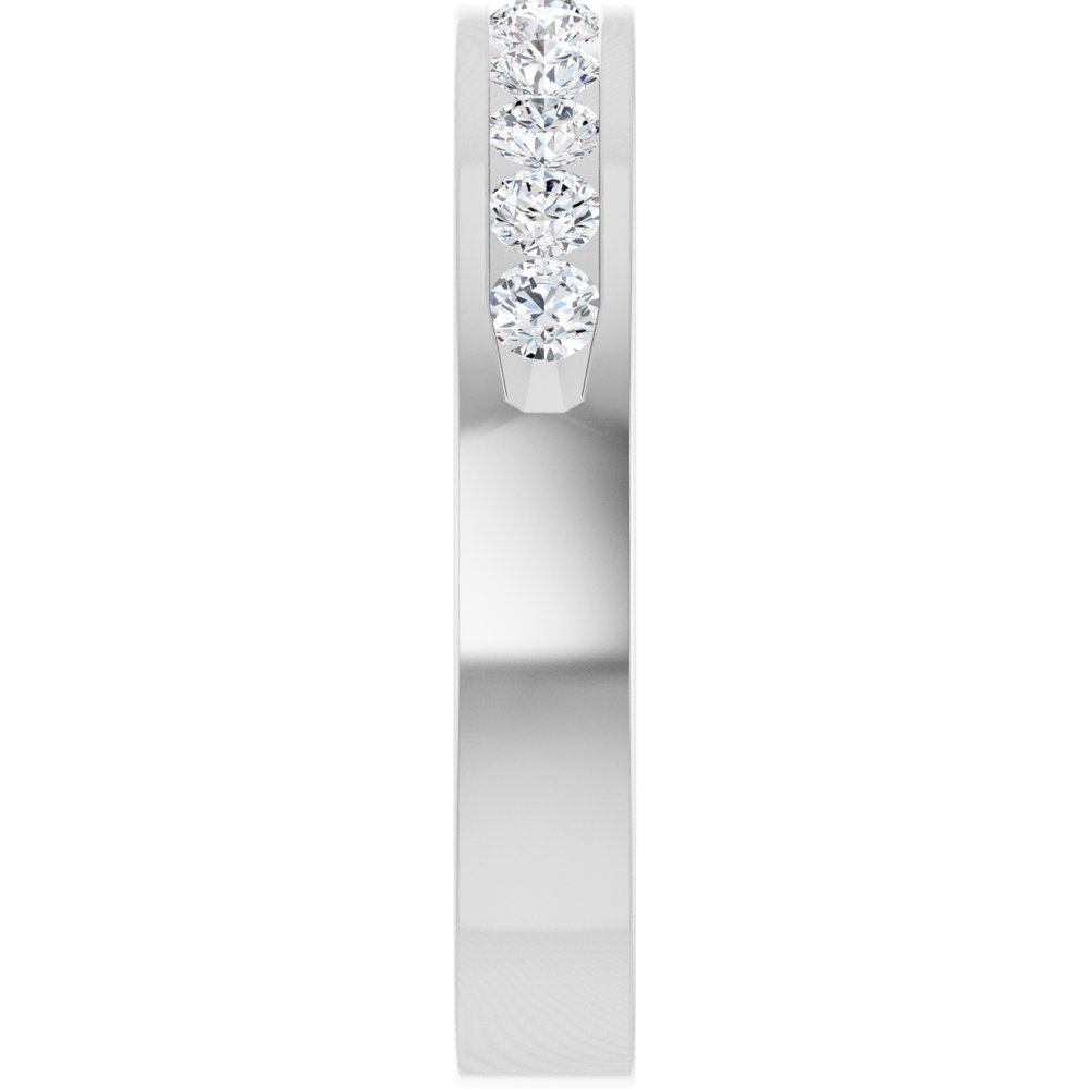 14K White Gold 1/2 CTW Natural Diamond Anniversary Band