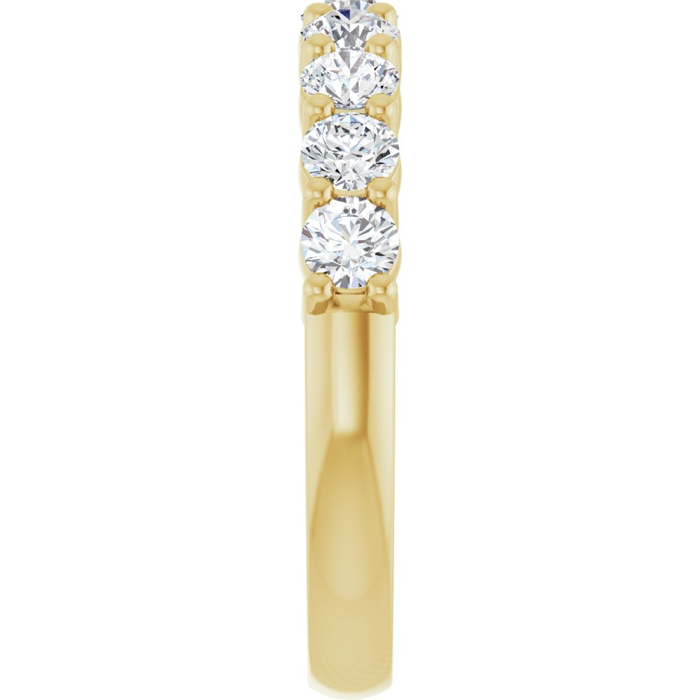 14K Yellow Gold 9/10 CTW Lab-Grown Diamond Anniversary Band