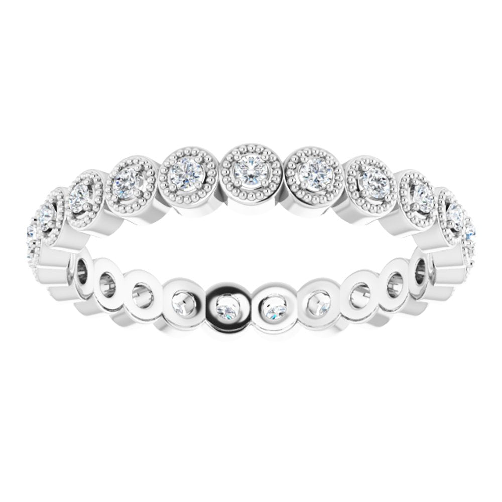 Platinum 1/4 CTW Natural Diamond Eternity Band Size 5.5
