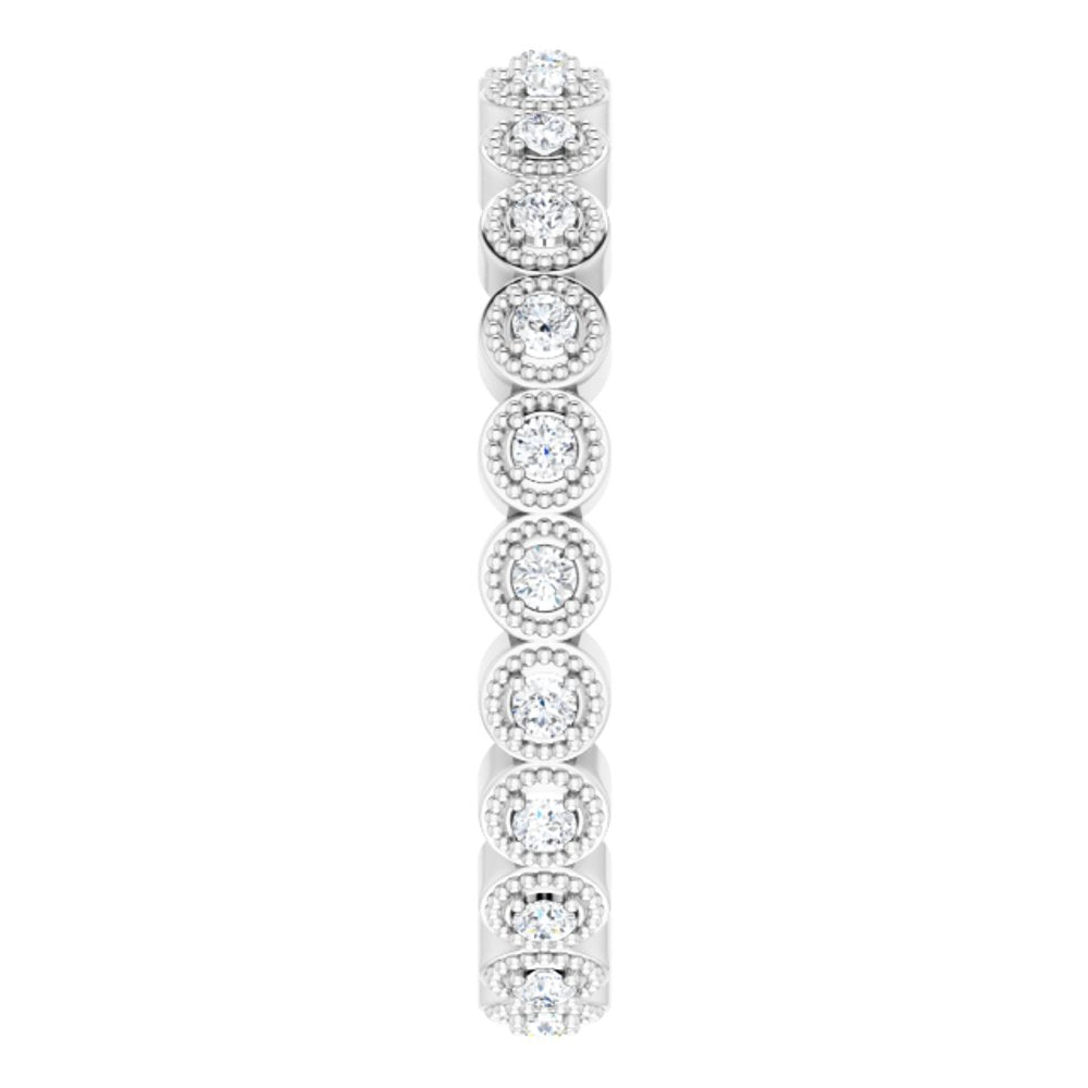 Platinum 1/4 CTW Natural Diamond Eternity Band Size 5.5