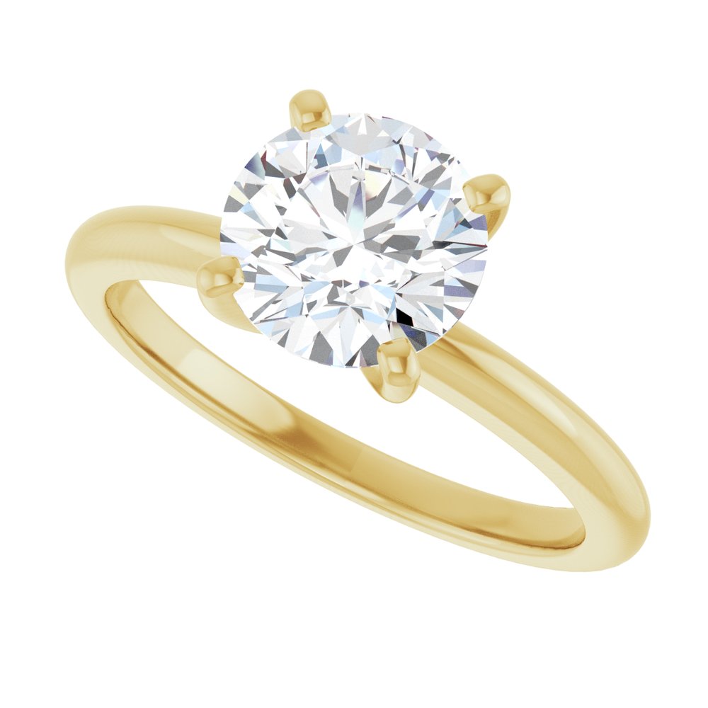 14K Yellow Gold 1 1/2 CTW Lab-Grown Diamond Engagement Ring