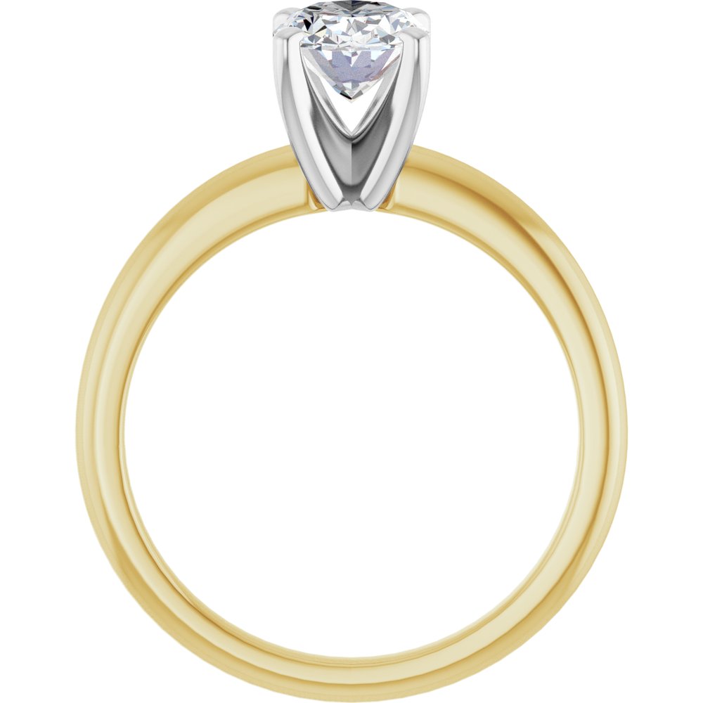14K Yellow/White Gold 1 CTW Lab-Grown Diamond Engagement Ring