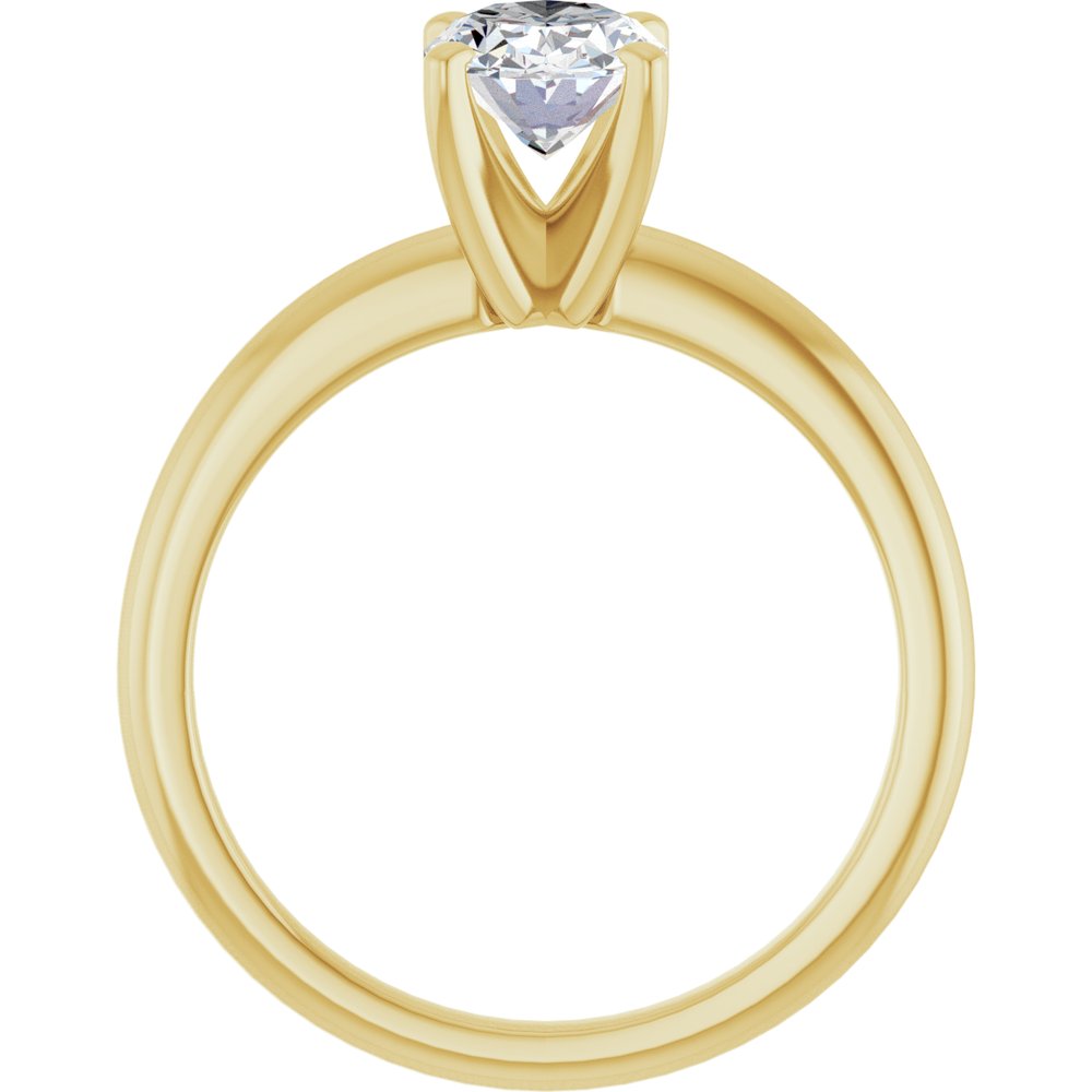 14K Yellow Gold 1 CTW Lab-Grown Diamond Engagement Ring