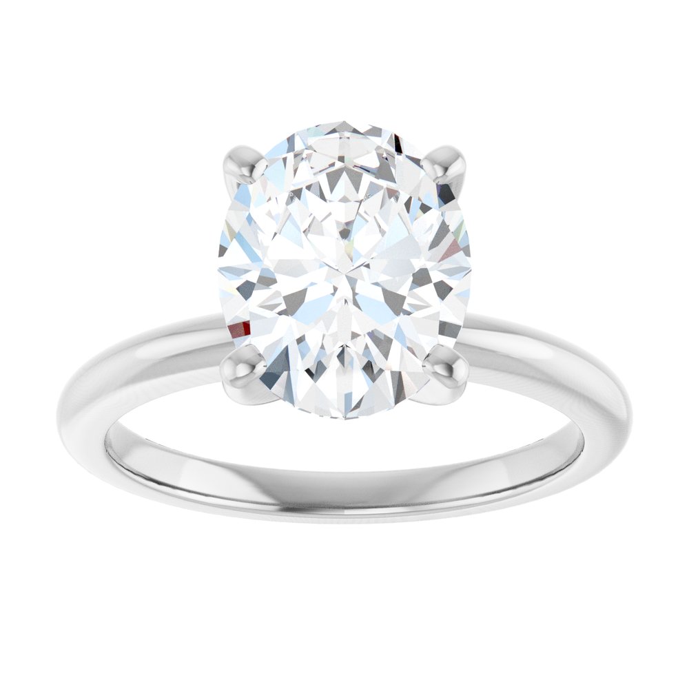 14K White Gold 2 1/2 CTW Lab-Grown Diamond Engagement Ring