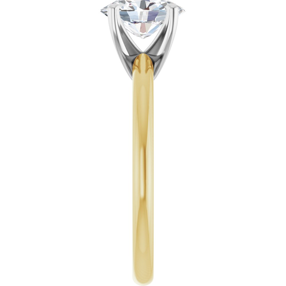 14K Yellow/White Gold 1 CTW Lab-Grown Diamond Engagement Ring