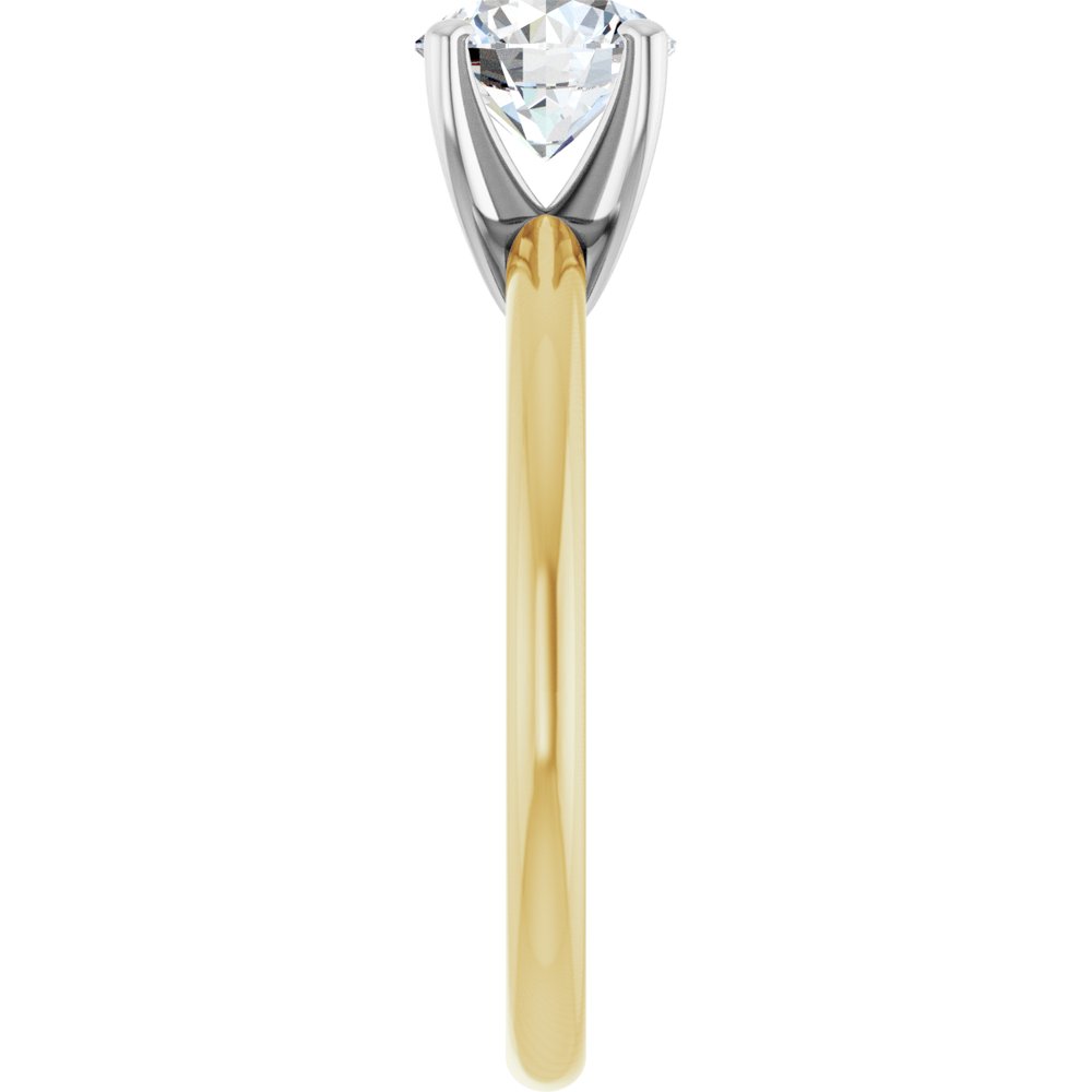 14K Yellow/White Gold 1 CTW Lab-Grown Diamond Engagement Ring