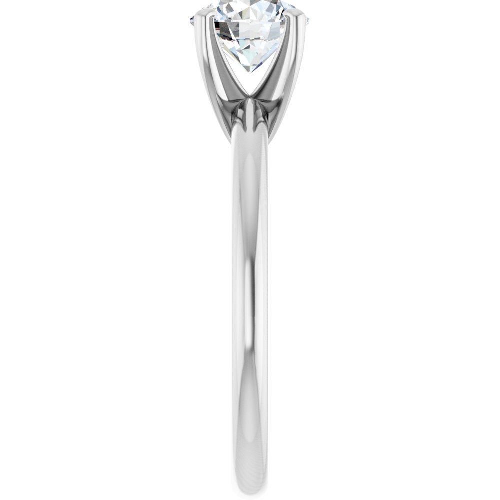 14K White Gold 1 CTW Lab-Grown Diamond Engagement Ring