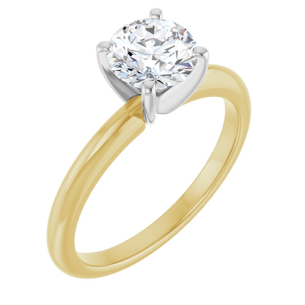 14K Yellow/White Gold 1 CTW Lab-Grown Diamond Engagement Ring