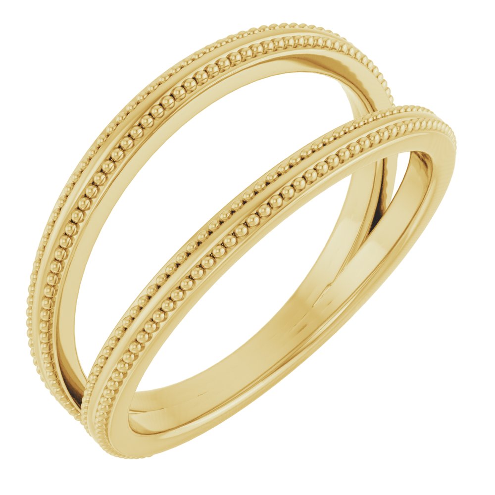 14K Yellow Negative Space Ring