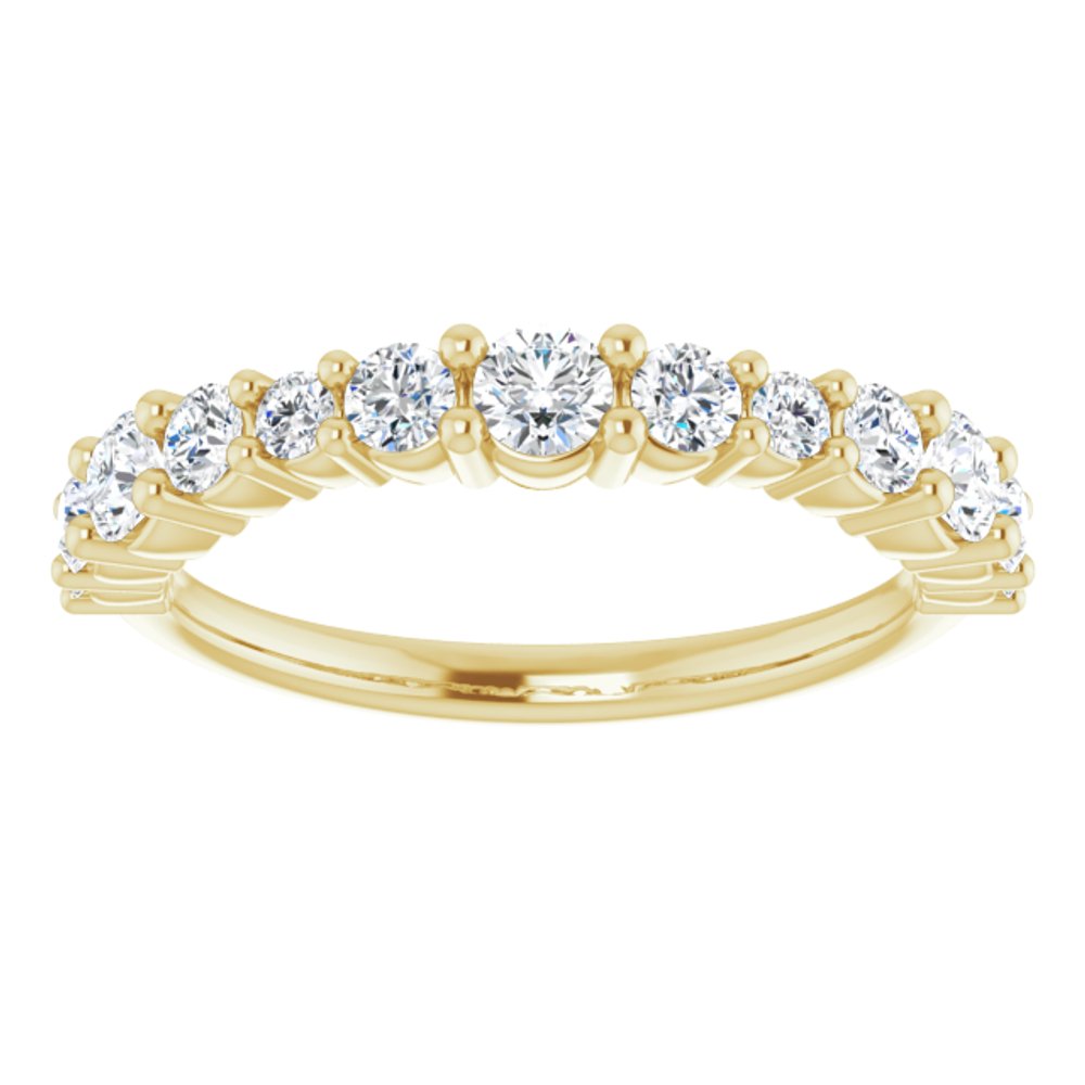 14K Yellow 3/4 CTW Natural Diamond Anniversary Band